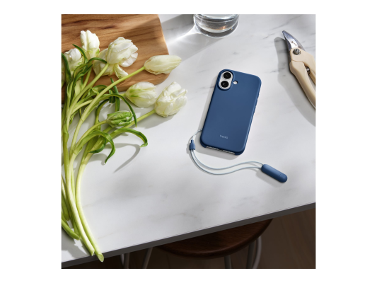 Apple iPhone 17 Kickstand Case with MagSafe and Camera Control - Bedrock Blue  |  Apple