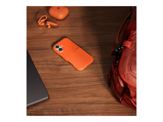 Apple iPhone 17 Rugged Case with MagSafe and Camera Control – Sierra Orange  |  Apple
