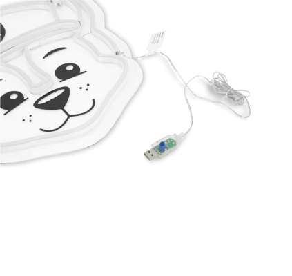 LED Neon light sign PLEXI LED PAW PATROL - CHASE OW-130346