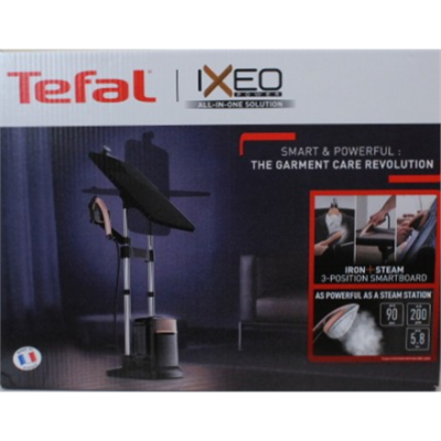 РАСПРОДАЖА. TEFAL  |  Парогенератор  |  IXEO POWER QT2020E0  |  Ручной  |  2170 Вт  |  1.1 л  |  90 г / мин  |  Черный / Медный  |  УПАКОВКА С ПОВРЕЖДЕНИЯМИ