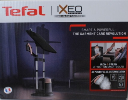 РАСПРОДАЖА. TEFAL  |  Парогенератор  |  IXEO POWER QT2020E0  |  Ручной  |  2170 Вт  |  1.1 л  |  90 г / мин  |  Черный / Медный  |  УПАКОВКА С ПОВРЕЖДЕНИЯМИ