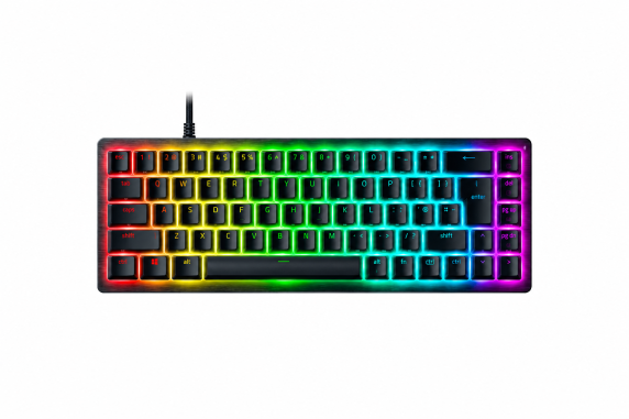 Razer Hall Effect Magnetic Esports Tastatūra  |  Huntsman V3 HE Magnētiska Mini 65% 8KHz  |  Tastatūra  |  Vadu  |  ASV  |  Razer Hall Effect Magnētiskie Slēdži