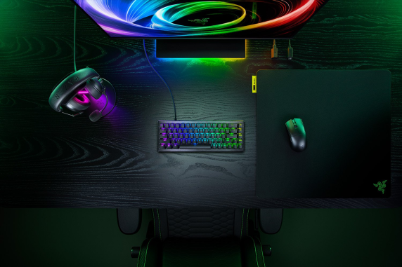 Razer Hall Effect Magnetic Esports Tastatūra  |  Huntsman V3 HE Magnētiska Mini 65% 8KHz  |  Tastatūra  |  Vadu  |  ASV  |  Razer Hall Effect Magnētiskie Slēdži