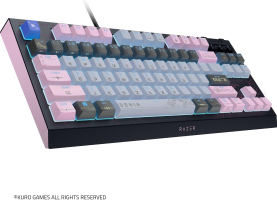 Razer  |  BlackWidow V4 Tenkeyless HyperSpeed  |  Gaming Keyboard  |  Wireless  |  US  |  Orange Switch  |  Wuthering Waves Edition