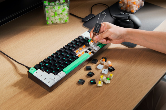Razer  |  Reclusa X Mini 65%  |  Mechanical Gaming Keyboard  |  Wired  |  US  |  Razer Mechanical Switches Gen-3 (Tactile)  |  Black