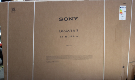 IZPĀRDOŠANA. Sony K85S35BP Bravia 3 85" (215cm) 4K Ultra HD Smart Google D-LED TV  |  IZPĀRDOŠANA. Sony  |  TV  |  K85S35BP Bravia 3  |  85  |  Smart TV  |  Google TV  |  4K UHD  |  DAMAGED PACKAGING