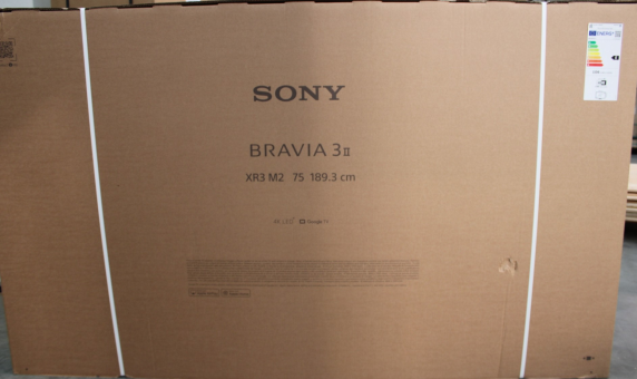 РАСПРОДАЖА. Sony K75XR35M2 Bravia 7 75" (189cm) 4K Ultra HD Smart Google Mini LED TV  |  РАСПРОДАЖА. Sony  |  TV  |  K-75XR35M2 Bravia 3 II  |  75  |  Smart TV  |  Google TV  |  UHD  |  Black  |  DAMAGED PACKAGING