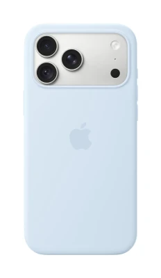 MK934ZM / A iPhone 18 Pro Max Silicone Case with MagSafe, Crisp Blue