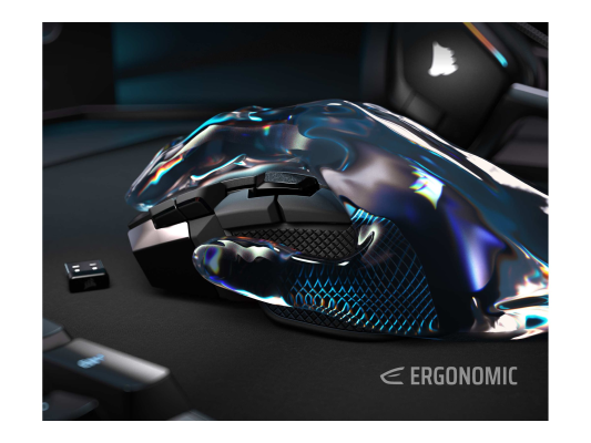 Corsair IRONCLAW SE  |  Gaming Mouse  |  Wireless / Wired  |  2.4GHz, Bluetooth, USB-C  |  Black