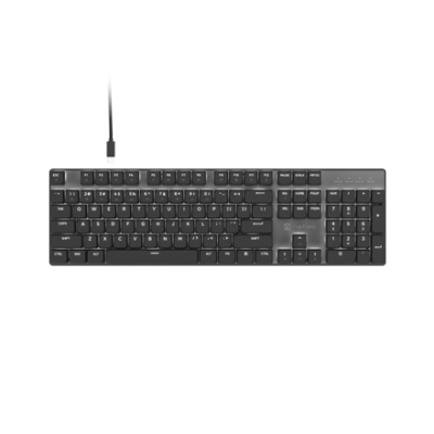 Natec Amberjack  |  Tastatūra  |  Vadu  |  ASV  |  Lineārs  |  Balta aizmugures apgaismojums, Karstās maiņas slēdži, Pretspoku funkcija, Iebūvēta atmiņa, Makro ierakstīšana  |  Melna / Pelēka