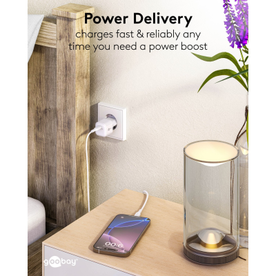 Goobay 20 W USB-C PD GaN Быстрая Зарядка Нано  |  USB-C
