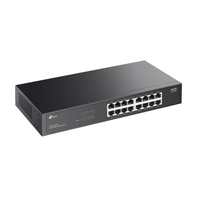 TP-LINK 16-Port Gigabit Switch  |  LS1016G  |  Unmanaged  |  Desktop / Rack-mountable