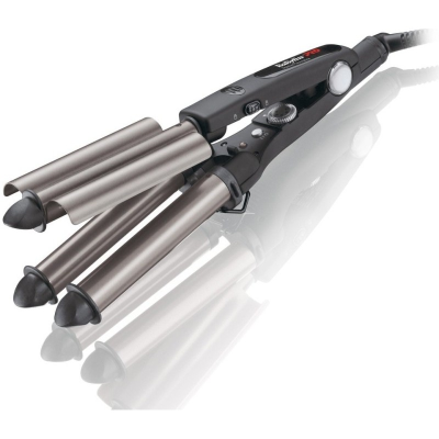 BABYLISS  |  PRO Triple Barrel Waver  |  BAB2269TTE  |  Caurules diametrs 22  /  19  /  22 mm  |  Temperatūra (min) 140 °C  |  Temperatūra (max) 220 °C  |  Sildīšanas līmeņu skaits 5