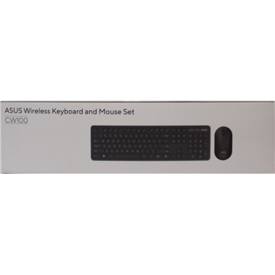 IZPĀRDOŠANA. ASUS CW100 TAFLITE+PELE / BK / UI / 104  |  IZPĀRDOŠANA.  |  Asus CW100  |  Tastatūra un peles komplekts  |  Bezvadu  |  ASV  |  Melna  |  DEMO