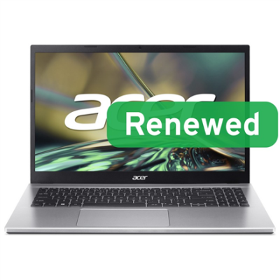 Acer Renewed Grade A  |  Aspire 3 A315-59-507T  |  15.6 "  |  i5-1235U  |  8 GB  |  SSD  |  512 GB  |  Intel Iris Xe Graphics  |  Windows 11 Home  |  Keyboard language US