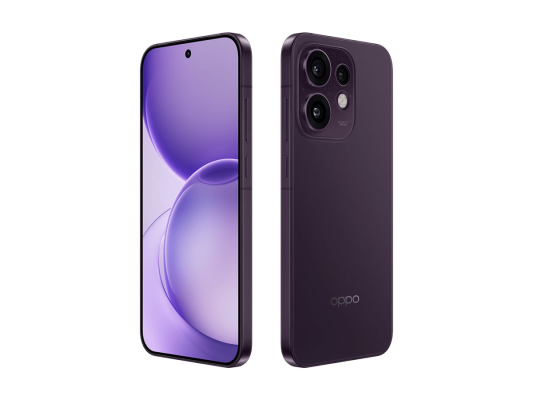 OPPO Reno16 5G (CPH2865)  |  Purple Black  |  6.32 "  |  AMOLED  |  2640 x 1216 pixels  |  Qualcomm  |  Snapdragon 7 Gen 4  |  Internal RAM 8 GB  |  512 GB  |  Dual SIM  |  5G  |  Main camera resolution 50+50+50 MP  |  Secondary camera resolution 50 MP  |