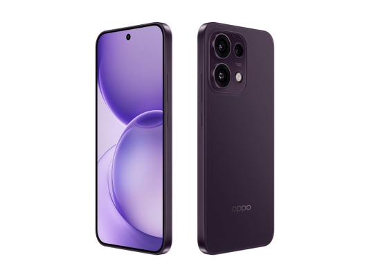 OPPO Reno16 F 5G (CPH2859)  |  Purple Black  |  6.57 "  |  AMOLED  |  2372 x 1080 pixels  |  Mediatek  |  Dimensity 7300 Energy  |  Internal RAM 8 GB  |  256 GB  |  Dual SIM  |  5G  |  Main camera resolution 50+50+8 MP  |  Secondary camera resolution 50 M