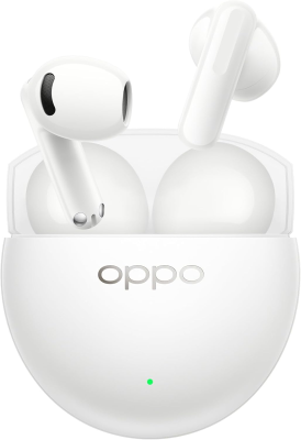 OPPO Patiesi bezvadu austiņas  |  Enco Air5s  |  Bluetooth  |  Iekšējās  |  Mikrofons  |  Mēness balts  |  Troksni slāpējošs  |  Bezvadu