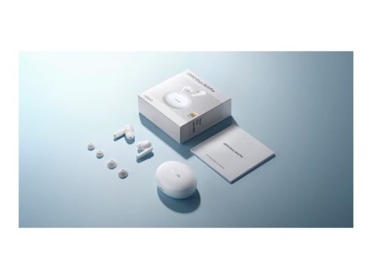 OPPO True wireless earphones  |  Enco Air5 Pro  |  Bluetooth  |  In-ear  |  Microphone  |  White  |  Noise canceling  |  Wireless