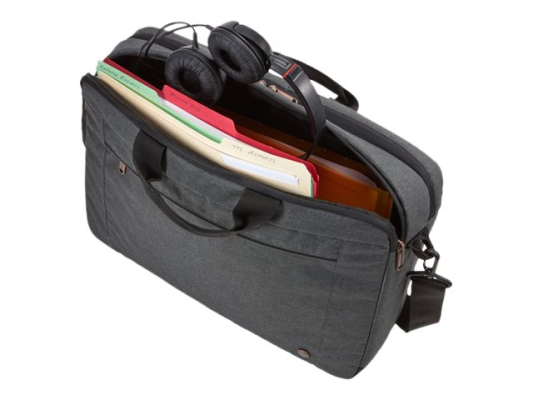 Case Logic  |  Era  |  Fits up to size 15.6 "  |  Messenger - Briefcase  |  Obsidian  |  Shoulder strap