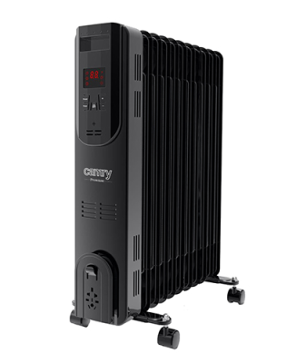 Camry  |  Sildītājs  |  CR 7813  |  Eļļas piepildīts radiators  |  2500 W  |  Jaudas līmeņu skaits 3  |  Melns