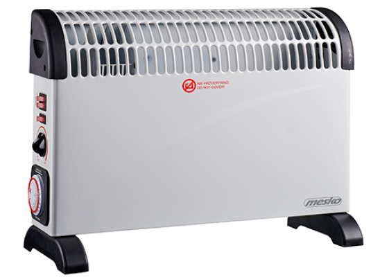 Mesko  |  Konvektora sildītājs ar taimeri un turbo ventilatoru  |  MS 7741w  |  Konvekcijas sildītājs  |  2000 W  |  Jaudas līmeņu skaits 3  |  Balts