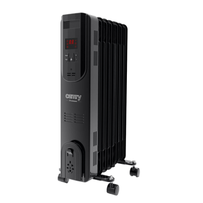 Camry  |  Oil-Filled Radiator with Remote Control  |  CR 7812  |  Oil Filled Radiator  |  1500 W  |  Number of power levels 3  |  Black