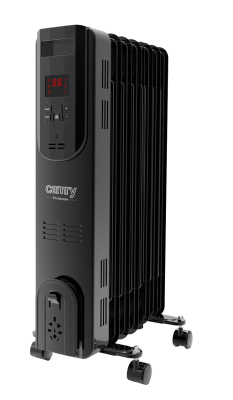 Camry  |  Oil-Filled Radiator with Remote Control  |  CR 7812  |  Oil Filled Radiator  |  1500 W  |  Number of power levels 3  |  Black