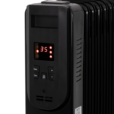 Camry  |  Oil-Filled Radiator with Remote Control  |  CR 7812  |  Oil Filled Radiator  |  1500 W  |  Number of power levels 3  |  Black