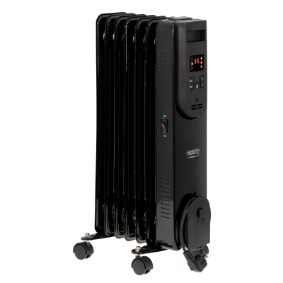 Camry  |  Oil-Filled Radiator with Remote Control  |  CR 7812  |  Oil Filled Radiator  |  1500 W  |  Number of power levels 3  |  Black