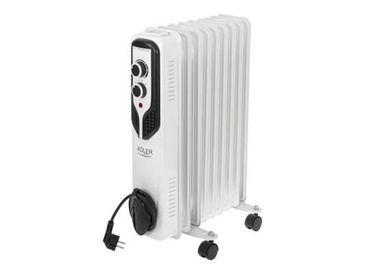 Adler  |  Eļļas sildītājs  |  AD 7816  |  Eļļas sildītājs  |  2000 W  |  Jaudas līmeņu skaits 3  |  Balta