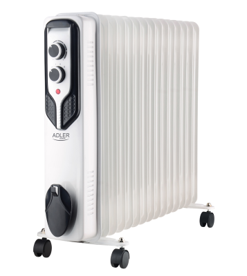 Adler  |  Eļļas Radiators  |  AD 7819  |  Eļļas Piepildīts Radiators  |  2500 W  |  Jaudas līmeņu skaits 3  |  Balts