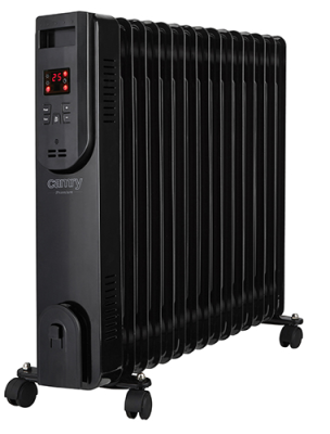 Camry  |  Oil-Filled Radiator with Remote Control  |  CR 7820  |  Oil Filled Radiator  |  2500 W  |  Number of power levels 3  |  Black