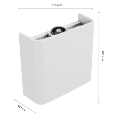 LED outdoor facade light fixture LUNARIX, 2W, 2700-6500K, 200Lm, IP54