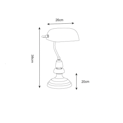 Table lamp EDES, excl. E27, max 60W, IP20