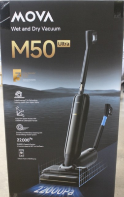 SALE OUT.  |  MOVA Wet and Dry Vacuum cleaner  |  M50 Ultra  |  Cordless operating  |  Handstick  |  Washing function  |  450 W  |  Operating time (max) 40 min  |  Grey  |  Warranty 36 month(s)  |  DAMAGED PACKAGING, SCRATCHED PUMP STAND