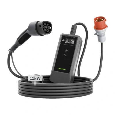 Portable EV charger dé 11kW 20m cable