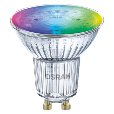 Диммируемая умная LED лампа GU10, 4.7W, RGBTW, 350Lm, 45°, SMART+ MATTER