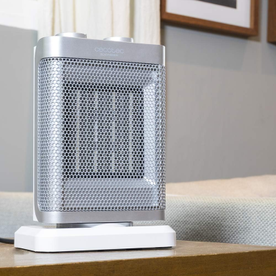 Cecotec  |  Ready Warm 6100 keramisk rotējošais  |  Keramiskais sildītājs  |  1500 W  |  Jauda līmeņos 3  |  Piemērots telpām līdz 35-40 m³  |  Piemērots telpām līdz 15 m²  |  Balts