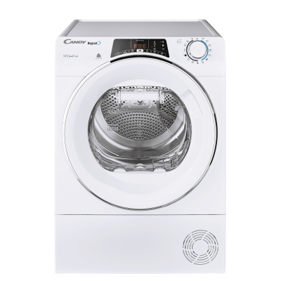 Candy  |  Dryer Machine  |  ROE H9A2TCEX-S  |  Energy efficiency class A++  |  Front loading  |  9 kg  |  Heat pump  |  Big Digit  |  Depth 58.5 cm  |  Wi-Fi  |  White