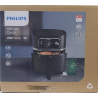 IZPĀRDOŠANA. Philips HD9880 / 90 7000 XXL Connected Airfryer Combi, melns  |  Philips Airfryer Combi  |  HD9880 / 90 7000 XXL Connected  |  Jauda 2200 W  |  Ietilpība 8.3 L  |  melns  |  BOJĀTS IEPAKOJUMS  |  24 mēnesis(-i)