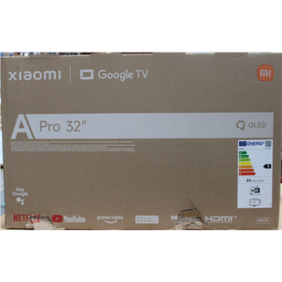 РАСПРОДАЖА. Xiaomi QLED TV A Pro 2026 32"  |  РАСПРОДАЖА.  |  Xiaomi QLED TV A Pro 2026  |  32"  |  Smart TV  |  Google TV  |  HD  |  Темно-серый  |  ПОВРЕЖДЕНА УПАКОВКА