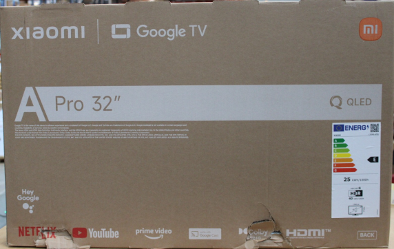РАСПРОДАЖА. Xiaomi QLED TV A Pro 2026 32"  |  РАСПРОДАЖА.  |  Xiaomi QLED TV A Pro 2026  |  32"  |  Smart TV  |  Google TV  |  HD  |  Темно-серый  |  ПОВРЕЖДЕНА УПАКОВКА