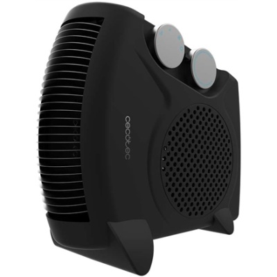 Cecotec ReadyWarm 2000 Max Dual Melns  |  Ventilatora sildītājs  |  2000 W  |  Jaudas līmeņu skaits 3  |  Piemērots telpām līdz 20 m²  |  Melns