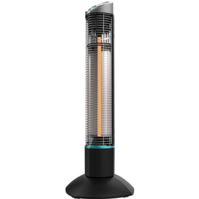 Cecotec ReadyWarm 1000 Power Tower  |  Halogēnu sildītājs  |  1000 W  |  Jaudas līmeņu skaits 2  |  Melns  |  IP55