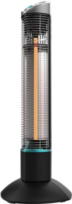 Cecotec ReadyWarm 1000 Power Tower  |  Halogēnu sildītājs  |  1000 W  |  Jaudas līmeņu skaits 2  |  Melns  |  IP55
