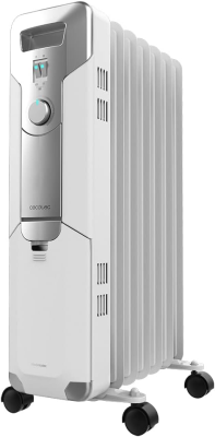 Cecotec ReadyWarm 7000 telpas  |  Eļļas radiators  |  1500 W  |  Jaudas līmeņu skaits 3  |  Piemērots telpām līdz 15 m²  |  Balts