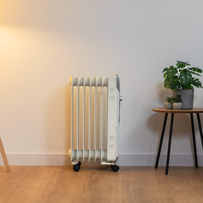 Cecotec ReadyWarm 7000 telpas  |  Eļļas radiators  |  1500 W  |  Jaudas līmeņu skaits 3  |  Piemērots telpām līdz 15 m²  |  Balts