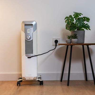 Cecotec ReadyWarm 7000 telpas  |  Eļļas radiators  |  1500 W  |  Jaudas līmeņu skaits 3  |  Piemērots telpām līdz 15 m²  |  Balts
