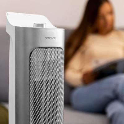 Cecotec ReadyWarm 6700 Ceramic Sky  |  Ceramic Heater  |  2000 W  |  Number of power levels 3  |  Suitable for rooms up to 20 m²  |  Suitable for rooms up to 45 m³  |  White